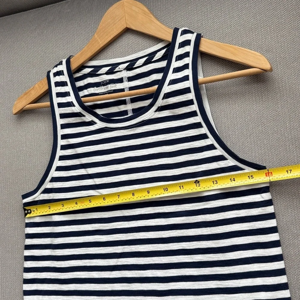 J. Crew Navy and White Girlfriend Tank